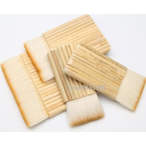 High quality Thickened Wool bamboo tube brush for home decoration Painting Oil Paint Mounting Brushes Width 62-184mm