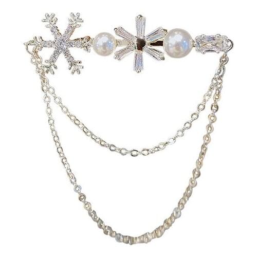 Japan and South Korea brooch ins trend Su Xuehua pin buckle personality anti-fade buckle temperament suit coat shirt accessories