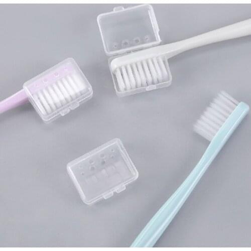 10Pcs/ Set Family Pack Toothbrush Solid Color Ultra Soft Oral Hygiene With Sheath For Adults Children Eco Friendly