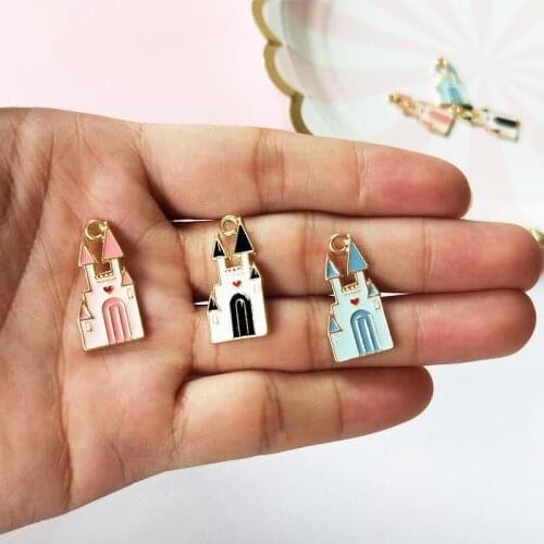 10pcs Castle house alloy Charms Pendants for Decoration Bracelets Necklace Earring KeyChain Jewelry Making