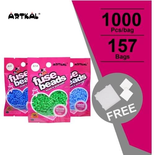 157 Colors Artkal Beads Mini A-2.6mm Exclusive SOFT EVA Handmade Perler designs