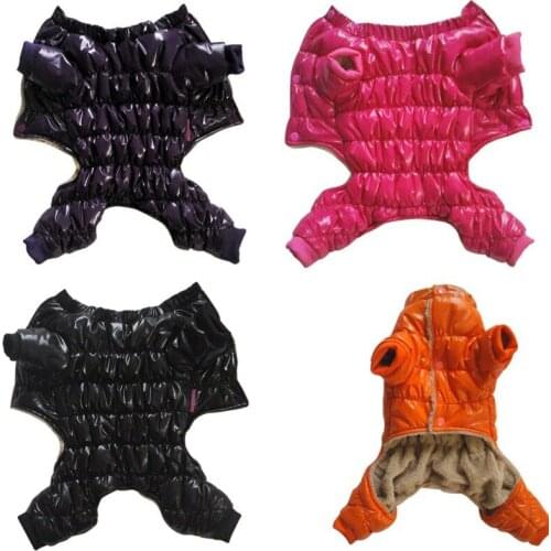 2017 Winter Waterproof Concise Pet Clothes Winter Dog Jumpsuit Rompers Coat For Small and Large Dogs Thick Cotton Pet Apparel