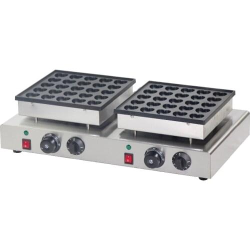 Free Shipping 50 holes heart shaped Pancake maker machine /Poffertjes grill/ waffle baker