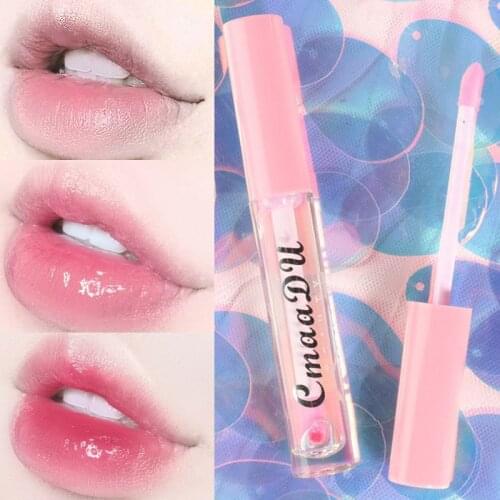 12g Color Change Lip Gloss Natural Moisturizing Lip Oil Transparent Lip Care Long Lasting Natural Liquid Lipstick Makeup Tools