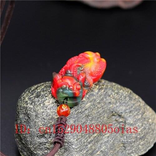 Natural Color Chinese Hetian Jade Tiger Pendant Necklace Fashion Charm Jadeite Jewelry Carved Pixiu Amulet Gifts for Women Men