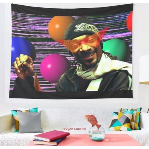Vaporwave Aesthetic Snoop Dogg tapestry Psychedelic Colorful Wall Hanging Tapestries Dorm Wall Art Yoga Mat