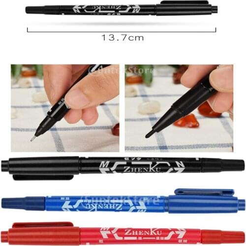 3pcs Professional Tattoo Skin Marking Pen-Double Ended Fine/Thick Tip Marker