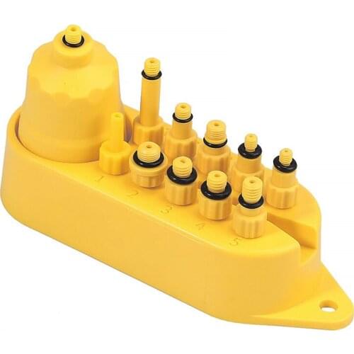 ALLOMN Bicycle Bleed Kit Bicycle Hydraulic Disc Brake Oil Bleed Tools for Brake Repair Tool RR7306 for SHIMANO, SRAM,etc