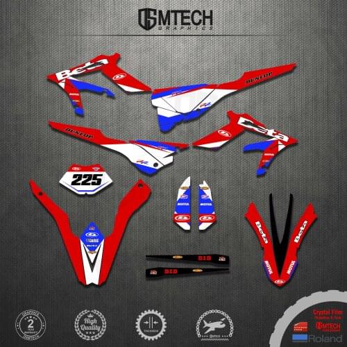 DSMTECH Motorcycle Team Graphic Decal & Sticker Kit For BETA Xtrainer 2015-2019 2015 2016 2017 2018 2019 Graphic