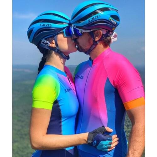 2020 New Couple Outfit Cycling Jersey Set. Women(Short Sleeve Skinsuit /Jumpsuit) Men(Short Sleeve Bib Shorts) 004