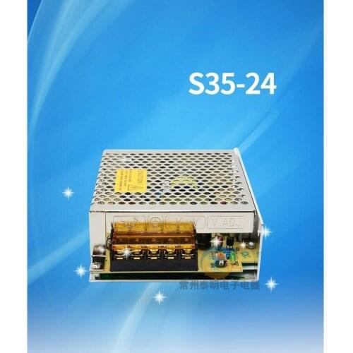 Single set of stabilized voltage display monitoring led, DC switching power supply, 35W S35-24v DC transformer