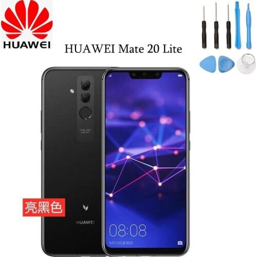 Original For HUAWEI Mate 20 Lite Glass Battery Back Cover + Camera Lens Frame Rear Door Housing Case Replacement Part Free Tools
