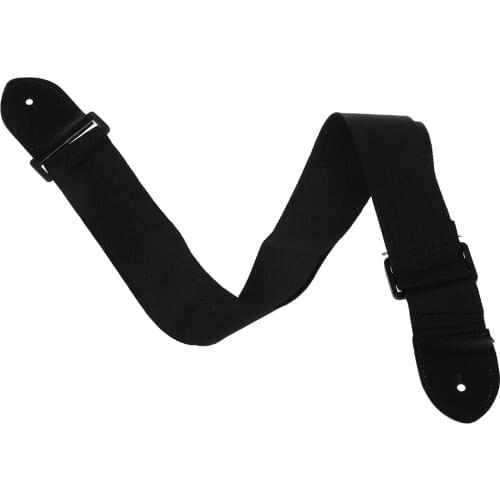 Adjustable Guitar Strap Band Acoustic Electric 132 x 6cm Black