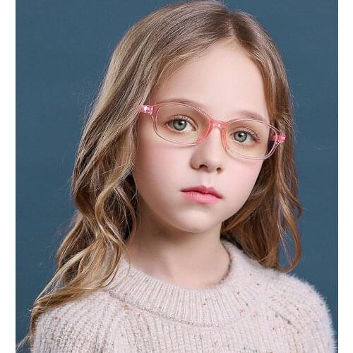 Blue Light Kids Glasses Children Boy Girls Computer Tranparent Flexible Prescription Optical Frame Anti Filtter Eyeglasses 2020
