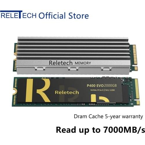 Reletech M.2 P400 EVO ssd NVMe PCIE 4.0×4 1tb 2tb 2280 7000MB/s NAND Flash Super Speed Solid-State Drive For Desktop laptop