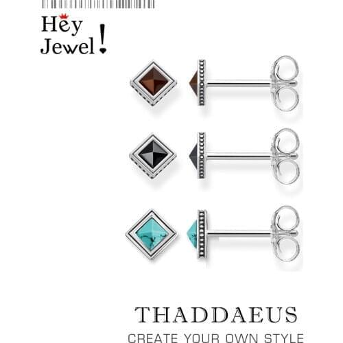 Ear Studs Africa,2020 Autumn New Graphic En-vogue Ethnic 925 Sterling Silver Fine Workmanship Jewerly For Women Pyramid Cut Gift