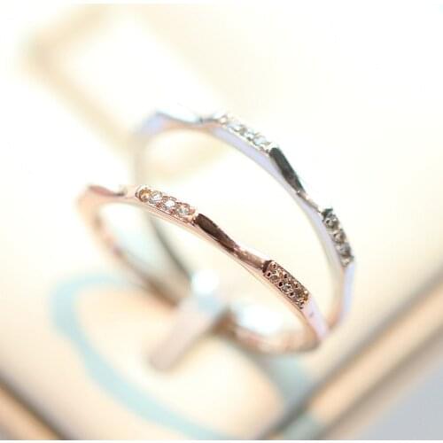 Rings for Women 925 Silver Natural Diamond Wedding Fine Luxury Jewelry 3-9 Size Simple Temperament Silver Rings Lovers Gift