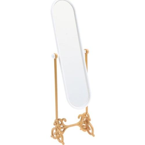 1PC Mini Doll House Full-Length Dressing Mirror Model Furniture Toy Room Furniture Toy For Kids Dollhouse Accessories