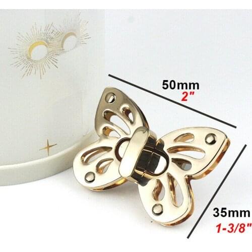 1PC Women Bag Lock Mortise Locks Metal Twist Turn Lock Snap Bag Buckles Clasps Closure DIY Handbag Craft Bag Purse Hardware