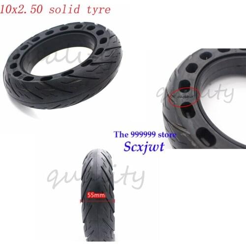 10 inch 10x2.50 Solid wheel Tyre for Quick 3 Inokim ZERO 10X Self Balancing Hoverboard Smart Electric Balancing folding Scooter