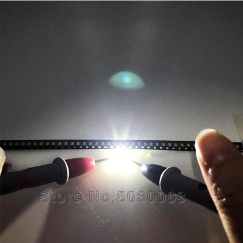 100pcs/lot 1206 Cool White SMD High Bright miniature Cold White 3216 SMD PCB Indicator LED Lamp beads Light Emitting Diode