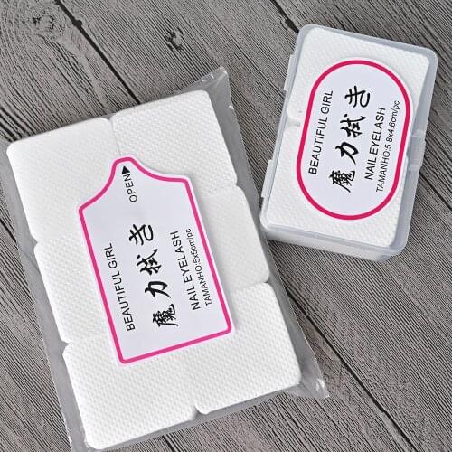 180PCS/Box 300PCS/Bag white Nail Gel Remover Lint Free Paper Pad Nail Art Polish Cleaner TR38