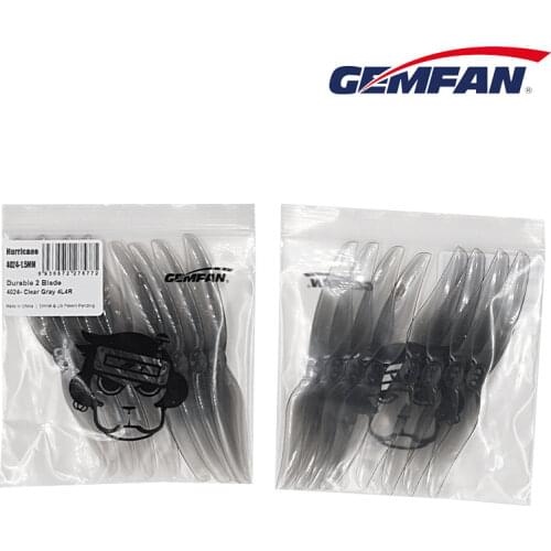 4Pairs Gemfan Hurricane 4024 4X2.4 2-Blade PC Propeller for FPV Racing 4inch Toothpick Micro Long Range Drones Explorer LR4