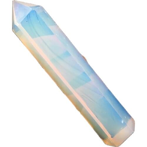 A + + Impurity Opal Quartz Crystal Wand Point Reiki Heal 1PC