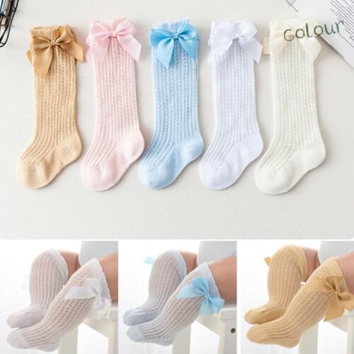 Citgeett Accessories Baby Infant Girl Non-Slip Socks Knee High Lace Princess Socks Long Tube Booties