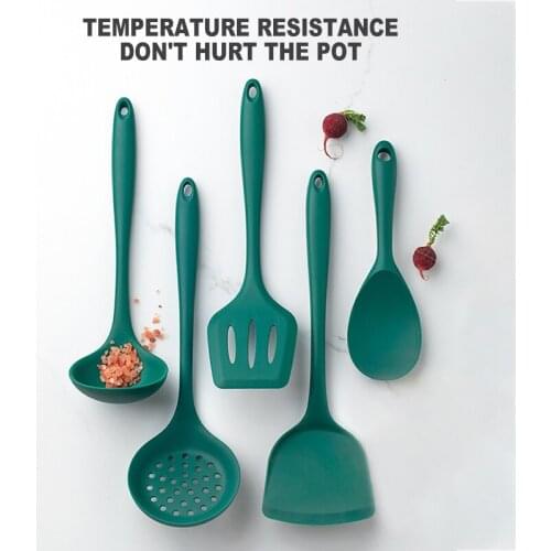 Non-Stick Kitchen Cooking Utensils Coated Pan Pot Safe Food Grade Silicone Spatula Kitchenware Kitchen Gadgets Home Accessories
