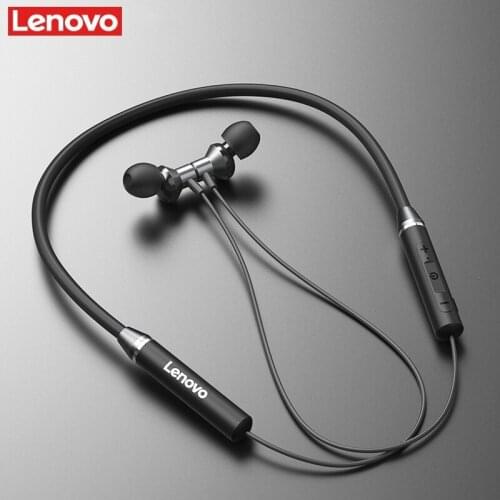 Lenovo HE05 Magnetic Earphone Bluetooth Wireless BT5.0 Sports Earbuds Waterproof Noise Canceling Neckband Headset Earphones