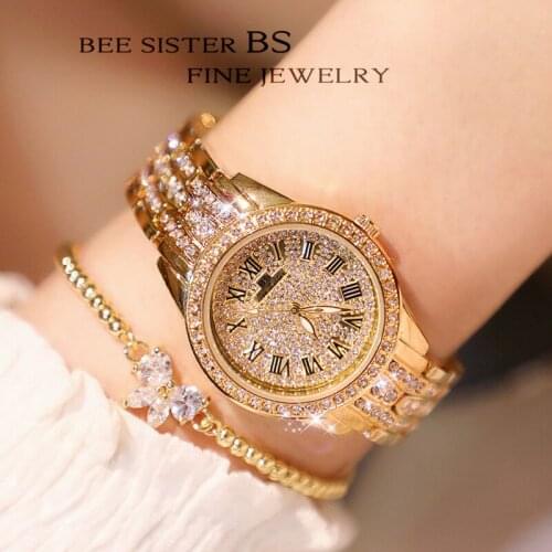 Fashion Casual Crystal Watches Luxury Ladies Women Quartz Watch Women Bracelet Rhinestone Female Wrist watches Relogio Masculino