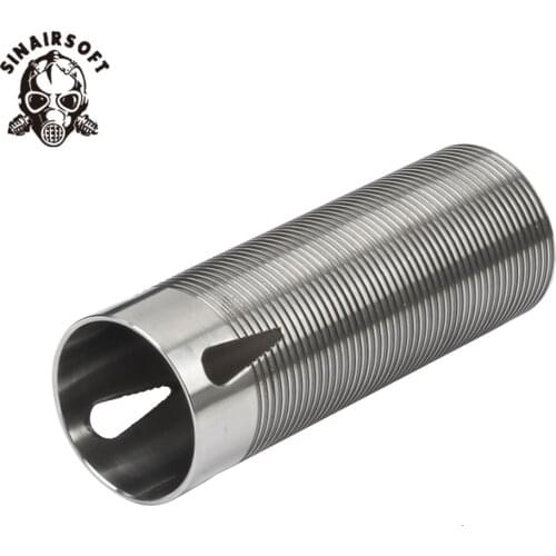 Horizotal Thread Stainless Steel Cylinder Type-4 For Airsoft AEG Gearbox Smooth Inner Paintball Shooting Hunting Accessories