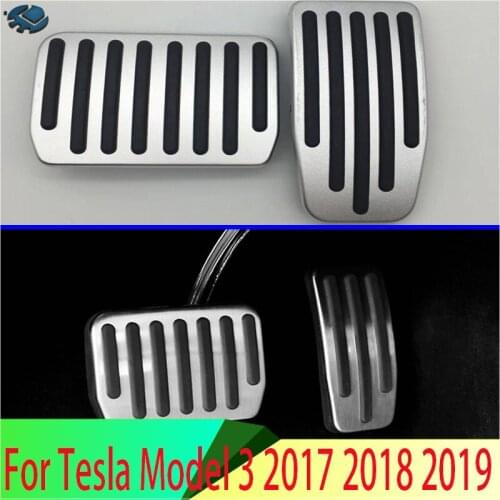 For Tesla Model 3 2017 2018 2019 Accessories Car Styling Car Interior Rest Pedals Fuel Gas Brake Pedal Cover