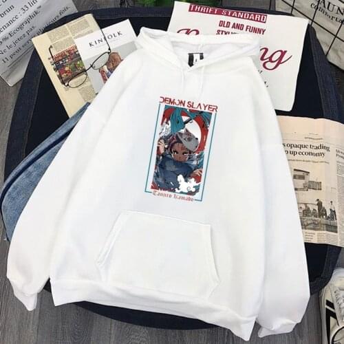 Harajuku Japan Style Anime Demon Slayer Hoodies Wild Kamado Tanjirou Inosuke Graphic Tops Unisex Hoody Fashion Funny Casual