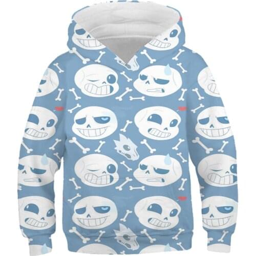 3D Printed Hot Games Undertale Hoodies Boys Girls Fashion Hoodies Spring Autumn Pullover Casual Harajuku Kids Top