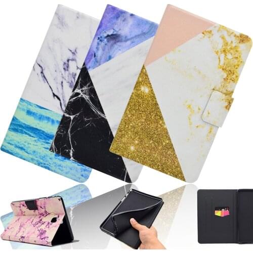 Fashion Marble Pattern Leather Flip Case For Samsung Galaxy Tab 4 10.1" T530 T531 T535 SM-T530 smart stand tablets cover case
