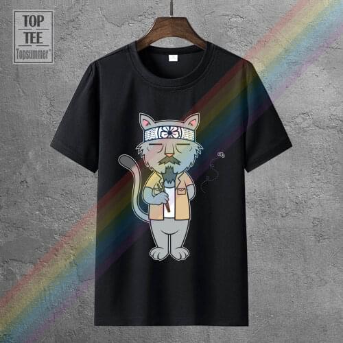 Mr Meowgi Cat Taekwondo T-Shirt Men High Quality Judo Animal Tshirt Funny T-Shirts On Sale Cartoon Tee Shirts Summer