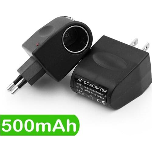 220V AC To DC 12V Car Cigarette Lighter Wall Power Socket Plug Adapter Converter EU US Plug Converter Lighter Adapter Auto Acces