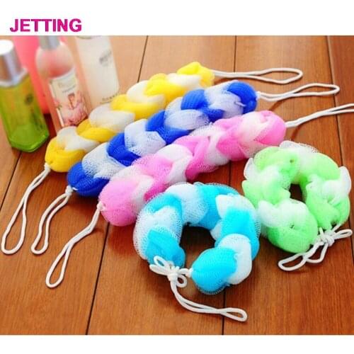 Body Cleaning Mesh Shower Wash Sponge Bath Brush Loofah Flower Bath Ball Tubs Cool Belt Towel Scrubber for Sanitary Ware Suite