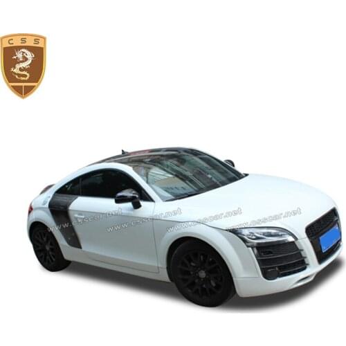 Real Carbon Fiber Rear door trim panel Fits TT Model Car exterior decoration door panel Covers Carbon Fiber Parts Dropshipping