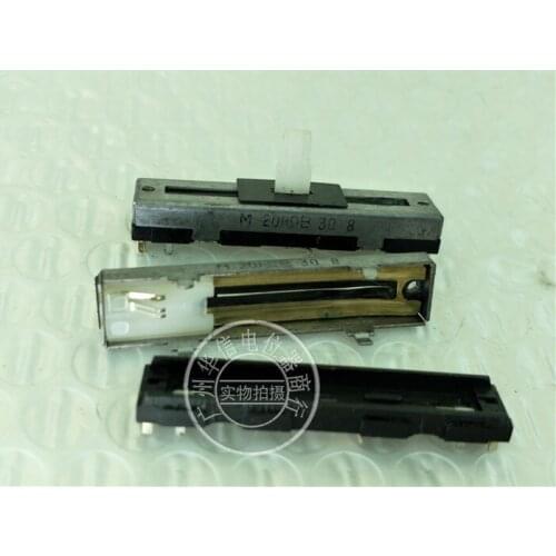 Hot spot 45MM single-connection tapped potentiometer B20K white handle 10MM radio potentiometer (SWITCH)