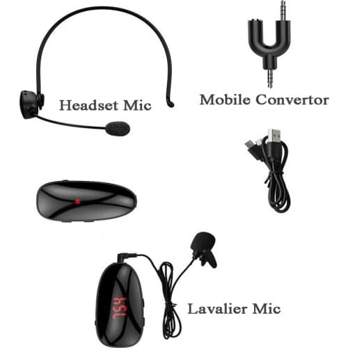 Professionel Smart Phone Mic Mini Mobile UHF Wireless Microphones Clip Tie Hook Lapel Microphone for Computer/Phone//PC