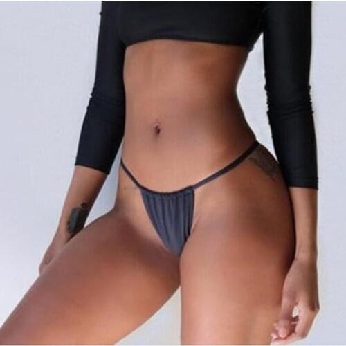 Women Summer Sexy Bikini Briefs Thong Panties Seamless Briefs Plug Size 2021 New