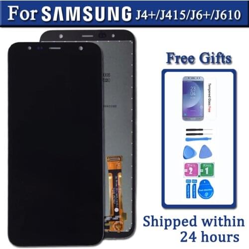 Original For Samsung Galaxy J4+ J415 SM-J415F J415FN LCD display Touch Screen Assembly for Samsung J6+ J610 lcd screen