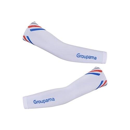 2020 GROUPAMA FDJ TEAM CYCLING JERSEY ARM WARMERS SUN UV PROTECTION ONE PAIR SZIE XS-4XL