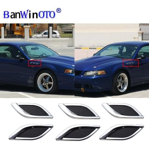 Car 3D Shark Gill Air Intake Outlet Flow Fake Scoop Side Engine Bonnet Hood Fender Vents Trim Universal Decoration Sticker