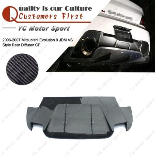 Car Accessories Carbon Fiber Rear Diffuser Fit For 2005-2007 Evolution EVO 9 JDM VS Style Rear Diffuser Lip