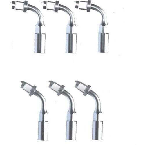 Free shipping 6 Dental Endodontic Ultrasonic Scaler Endo Scaling Tips E1 E2 for EMS/Woodpecker