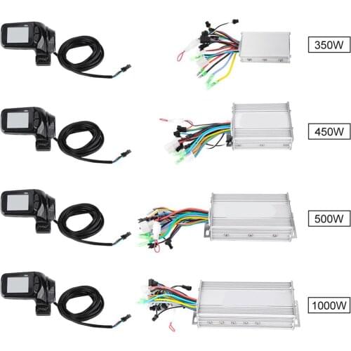 24/36/48/60V 350/450/500/1000W Motor Brushless Controller LCD Display Panel Thumb Throttle E-Bike Scooter Brushless Controller